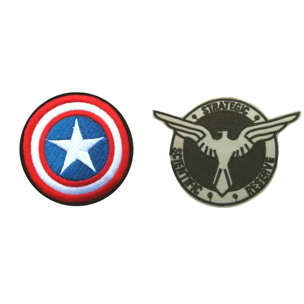 Captain America Shield Superhero Embroidered Iron or sew on Patch/Applique 3" Captain America Shield Superhero Embroidered Iron or sew on Patch/Applique 3"